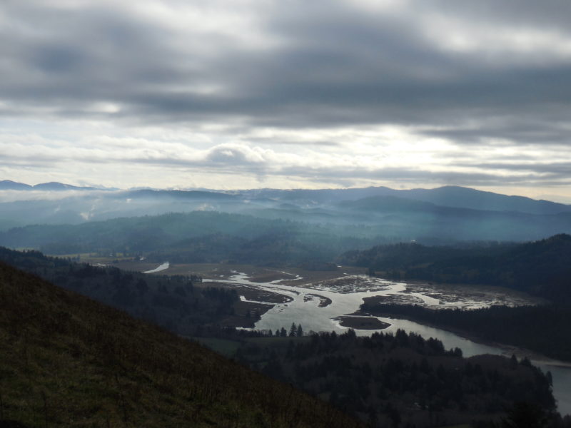 View from Cascade Head with the Salmon River