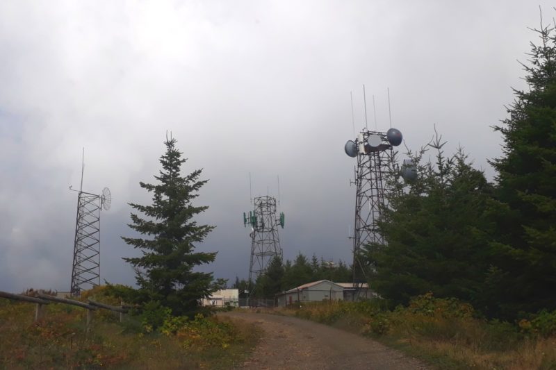 radio towers from an old military station up on Mount Hebo